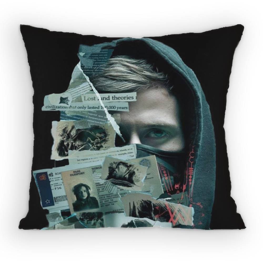 

AAlan Walker DJ Наволочка Диван Гостиная Спальня Изголовье Спинка Подушка Квадратная Подушка Время для Сна 30x30 cm