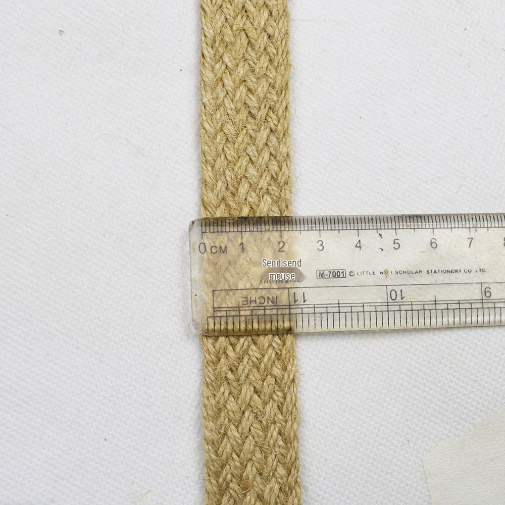 Simple Style Jute and Hemp Webbing: Wide-Narrow Flat Belt for Decorative Packaging and Bundling