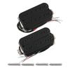 FLEOR Neck+Bridge Pickup Set Double Coil Humbucker Pickups for Electric Guitar Pickup Replacement-Black