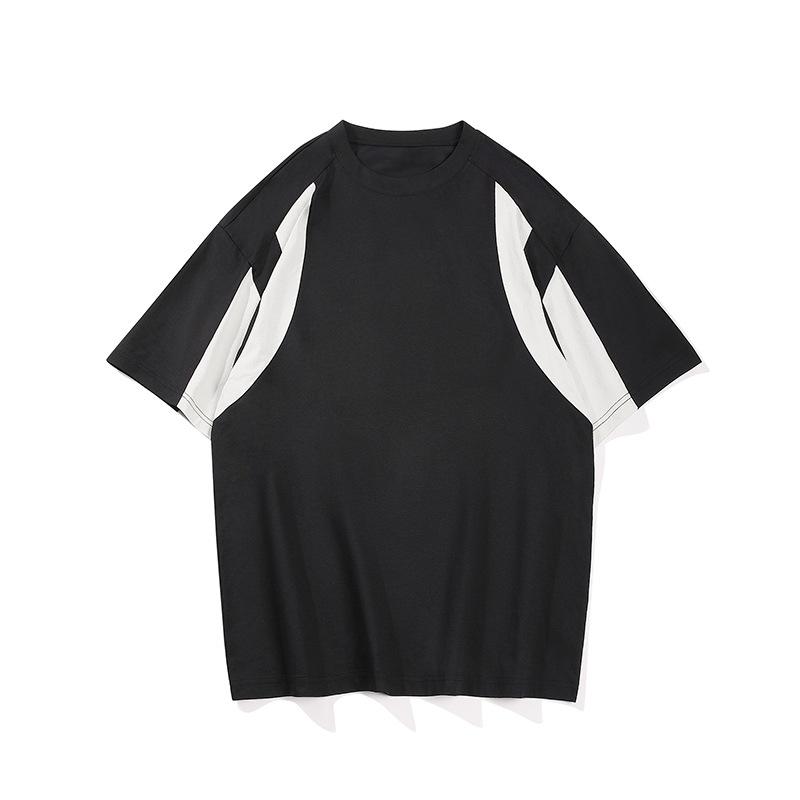 Men's Casual Loose-Fit Short-Sleeve Crew-Neck T-Shirt High-End Men's Summer New Arrival