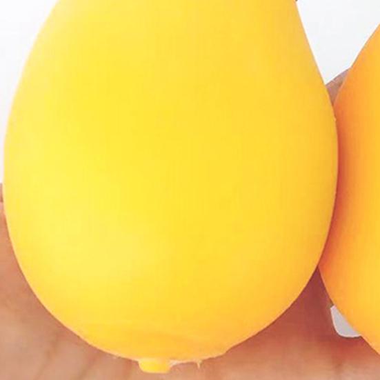 Simulated Squeeze Toys Mango Shape Mini Soft Elastic Fruit Stress Relieving Toy for Kids