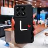 Custodia Per Xiaomi 14T 14 15 12 12S 12T 12X Pro Ultra Lite Cover Posteriore Carina Cuore d'Amore Modello Lettera Silicone Morbido Anti Caduta Protettiva Per Xiaomi Capa