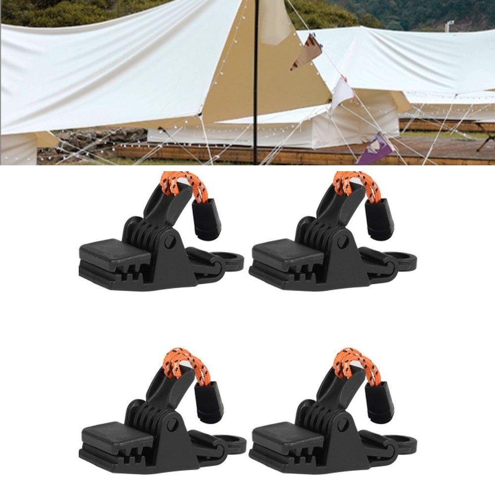 4 Pcs Nylon Tent Clip Heavy Duty Windproof Clamps Durable Awning Clamp  Caravan Canopies