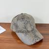 Spring new baseball cap for women, trendy snake-pattern hat, men's duckbill cap, fashionable sports casual sun protection hat