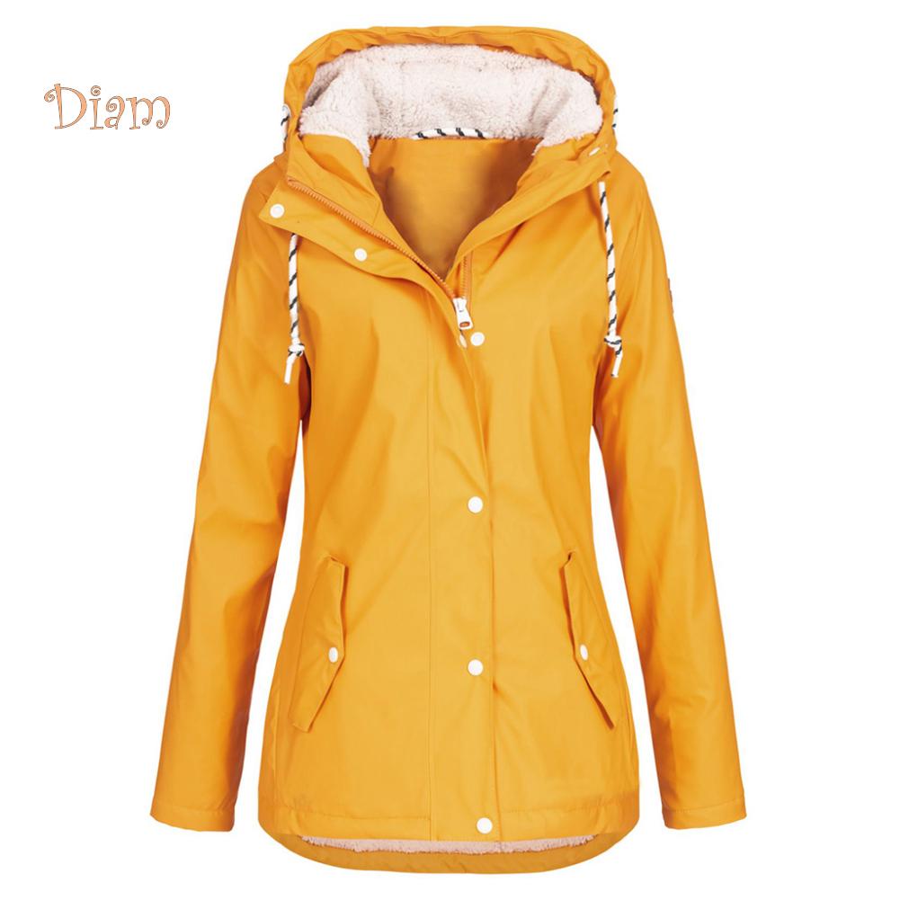SDS Zipper Pocket Hooded Outdoor Climbing Jacket Raincoat Warm Outwear