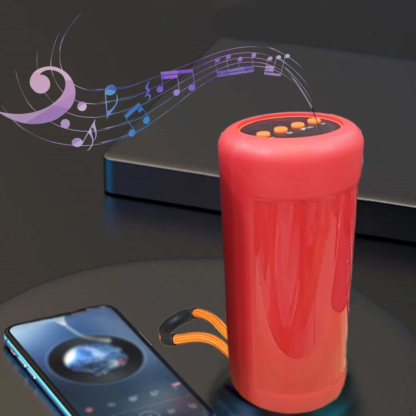 

Портативный динамик, мини-стерео, подарки, многофункциональный сабвуфер, световой эффект пламени для дома красный