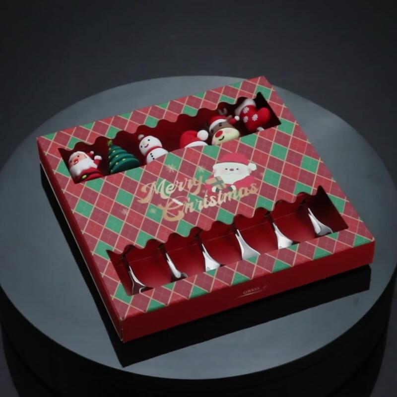 ZISIZ Weihnachten Edelstahl Besteck Geschenkset