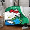 Customizable HelloKitty5 Throw Blanket – Personalized Name, All-Season Cozy Snug Blanket, Machine Washable, Personalized Blanket