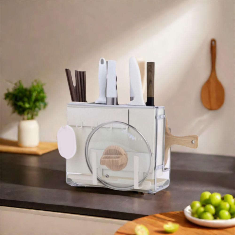 Carbon Steel Kitchen Cutter Rack Rust-proof Cutting Board Storage Rack  Countertop