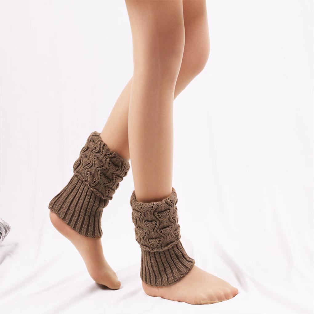 Winter Over Knee Long Knit Cover Leg Warmers Chic Warm Striped Legwarmers
