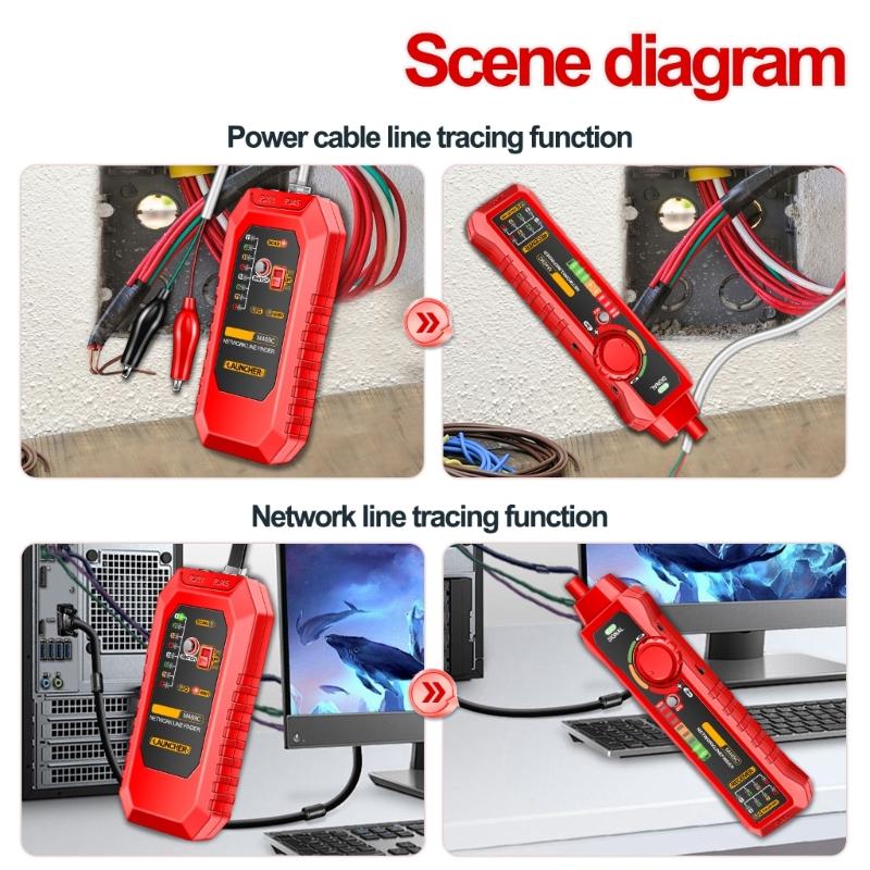 Professional Internet Testing Tool M469C Cable Tester Easy To Use Internet Troubleshooting for IT Technicians & Engineers