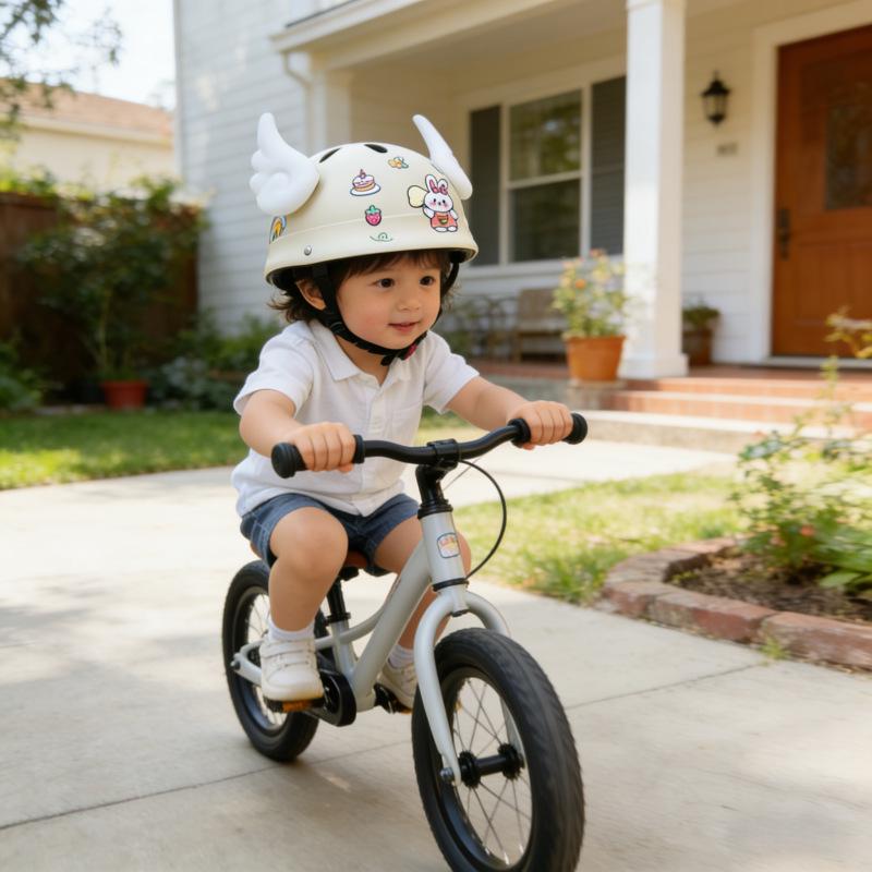 

Cute Adjustable Helmet for Babies 0-6 Years - Electric Vehicle Travel Safety, 3C Certified, Drop Resistant, Fun Design 0-6 Years - Toddler Version