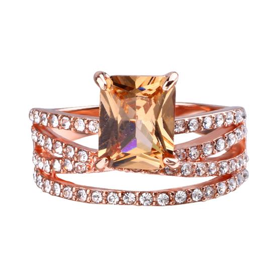 

Ремешки на пальцы из очаровательного сплава с гладкой поверхностью US 8 золотистый/ярко-розовый