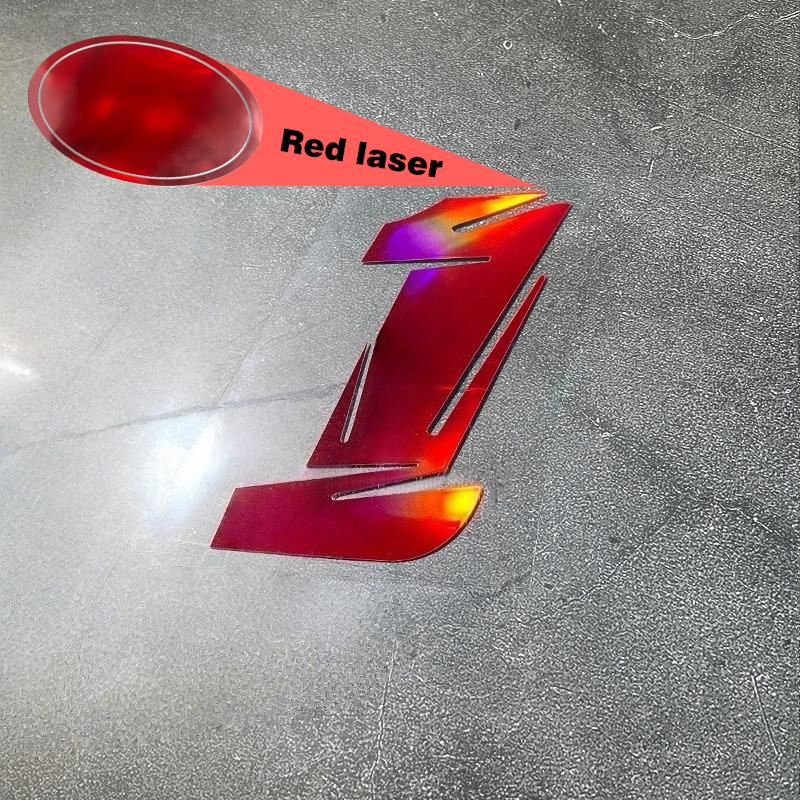1 Stück 0 bis 9 Rote Laser-Zahl Motorradaufkleber Wasserdicht für DIY Motorrad Kraftstofftank Frontverkleidung Helm Kotflügel Vinylaufkleber
