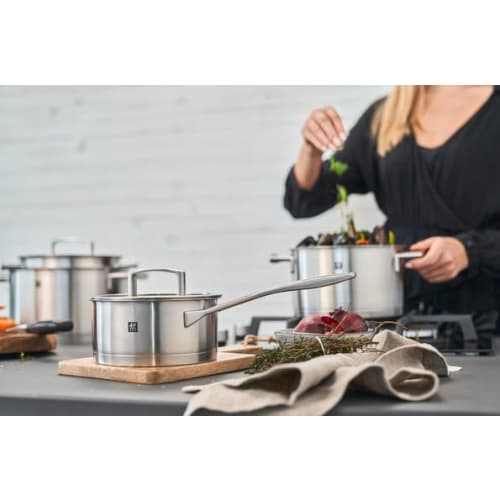 ZWILLING Vitality Frying Pan, 26cm, Stainless Steel, Triple-Layer Bottom, Induction Compatible, Dishwasher Safe, 10-Year Warranty [Official Japanese P