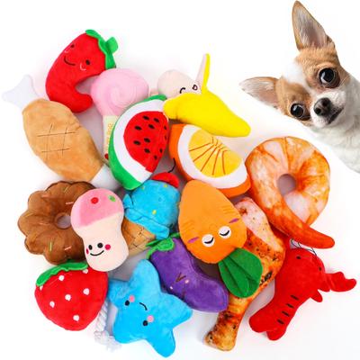 Dog Toys, Chew Toys, Squeak Toys, Plush Toys, and Throw Toys [16-Piece Set] Clean, Teeth Brushing, Itchy Exercise, Stress Relief, Durable, Safe,