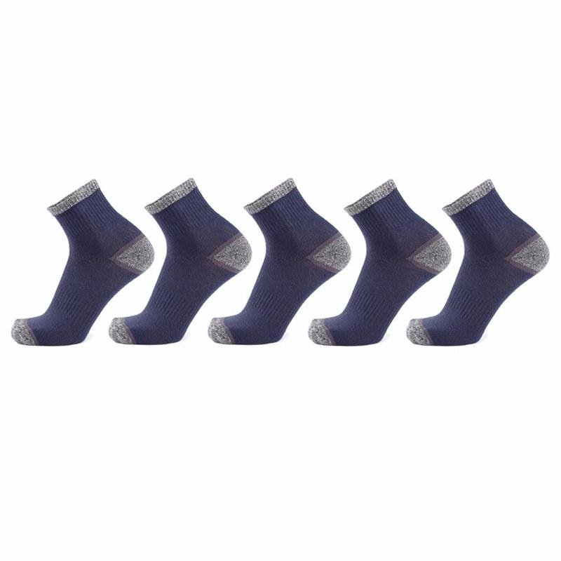 5 Pairs Cotton Men's Socks Casual Breathable Socks Durable Walking Hiking Crew Sock for Man Men Male Outdoor Sports Socks