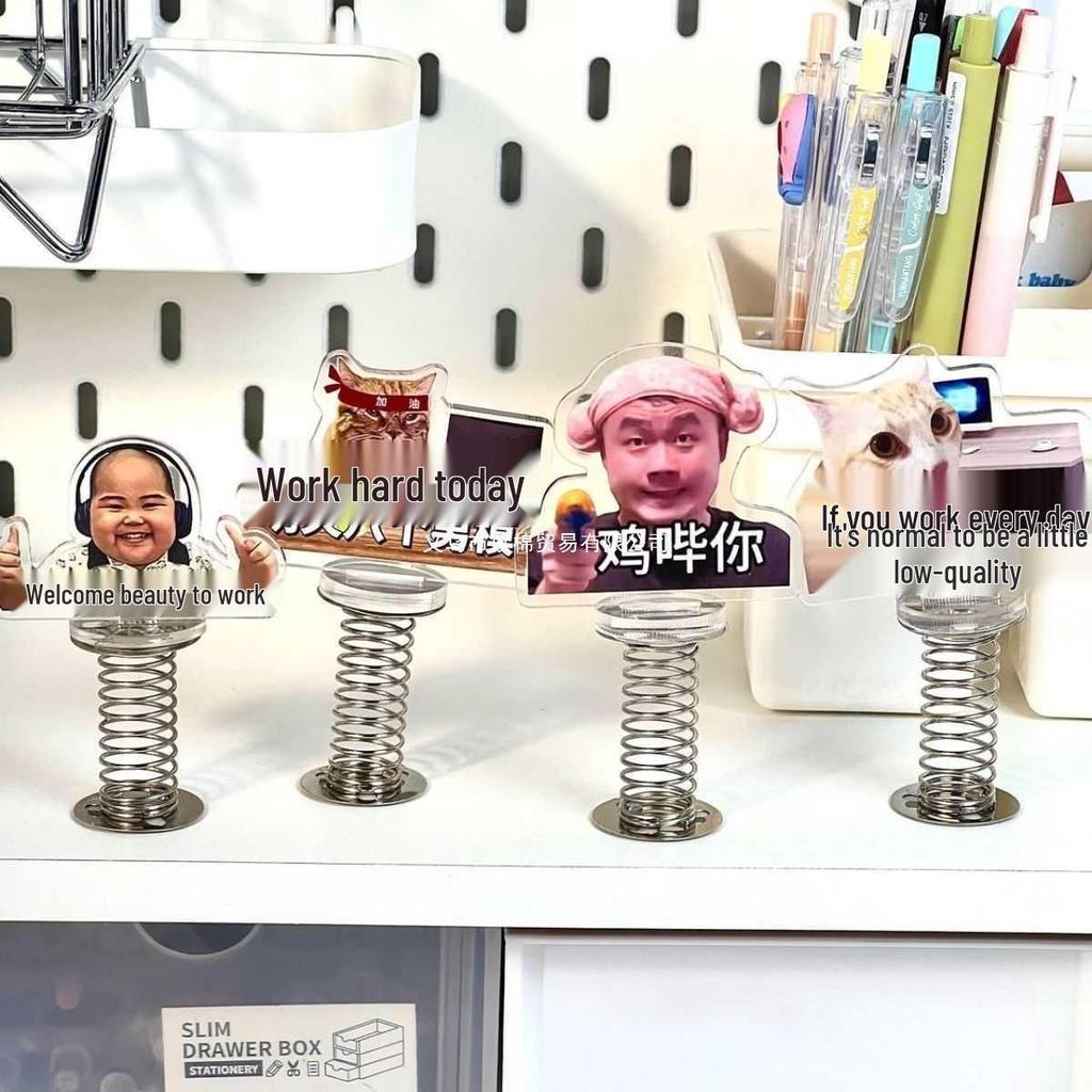 Acrylic Cat Emoji Wobbler Desktop Ornament