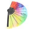 Colorful Folding Hand Held Fans with Bag Festival Decoration Gift for Birthday Thanksgiving Christmas
