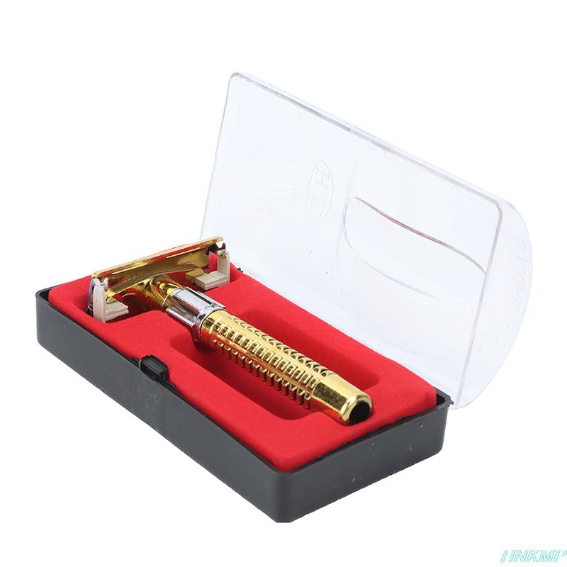 Retro Safety Razor Box Handle Razor Shaving Tool Shaving Tool Men's Facial Razor Safety Razor Blade Box