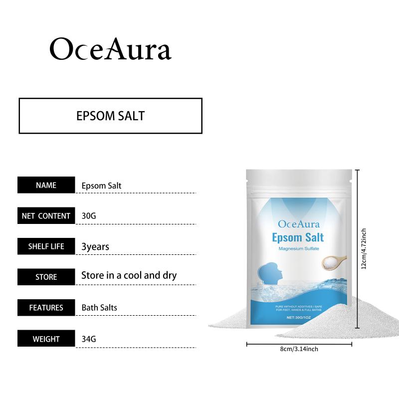 Oceaura Body Bath Salt Gentle Cleansing Exfoliating Moisturizing Softening Rejuvenating Full Body Shower Salt For Skin Care