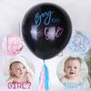 63 Stück Geschlecht offenbaren Luftballons Junge oder Mädchen Rosa Blau Babyparty Dekorationen Taufe Taufe Baby Geschlecht Offenbarung