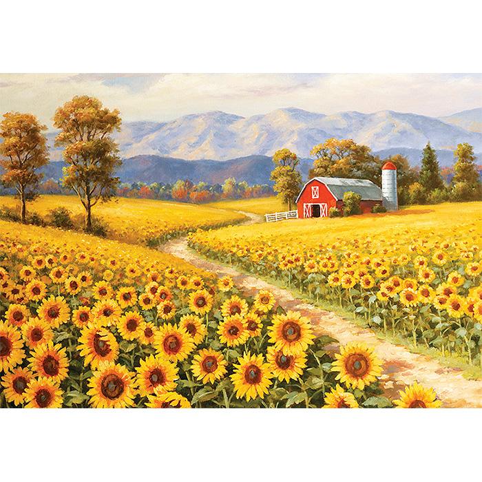 1000 Piece Jigsaw Puzzle - Sunflower Farm