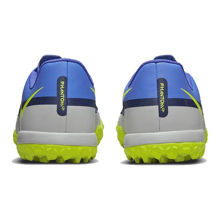Nike Phantom GT Academy TF/AG Comfortable Non-Slip Shock Absorbing Durable Low-Top Soccer Shoes Kids sneaker Blue Green Gray DC0817-570