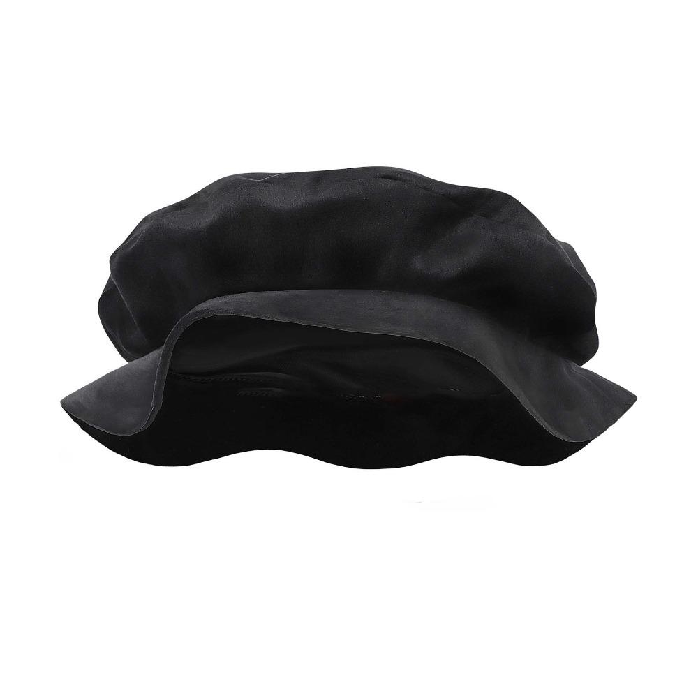 Soft Velvet Renaissance Beret Hat Faux Suede Mens Cosplay Cap Medieval Flat Cap Festival Gathering