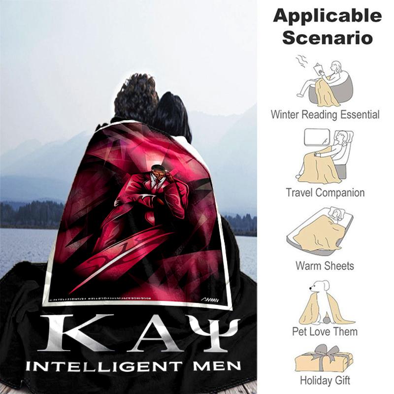 1pc Blanket Kappa Alpha Psi Print Design, Lightweight Blanket for Sofa, Bed- Soft &Warm, Gift for All Seasons like Christmas, Halloween