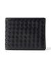 Intrecciato Leather Wallet BLACK FREE [BEAMS HART] Wallet/Pouch Bi-fold (WEB Exclusive) Men's