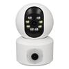 Dual Lens Security Camera 1080P Wireless Home WiFi Security Camera 360 Degree PTZ Rotation Motion