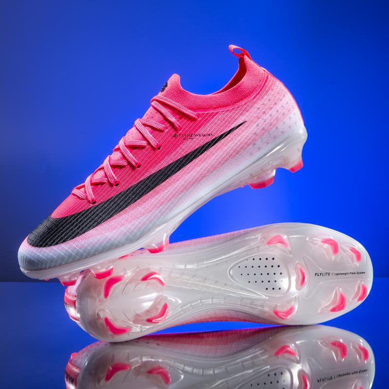 Kuaipu Tian Men's Seamless Flyknit Low-Top Football Shoes with Long and Mixed Studs