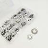 180-Piece Set: 304 Stainless Steel Internal Tooth Conical Spring Washers, M3-M12