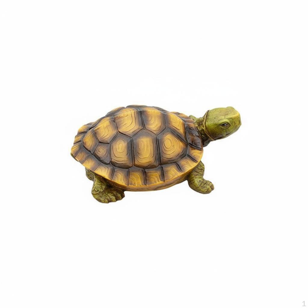 Buoyant Turtle Statue WeatherResistant Figurine Construction Resin Tortoise Model for