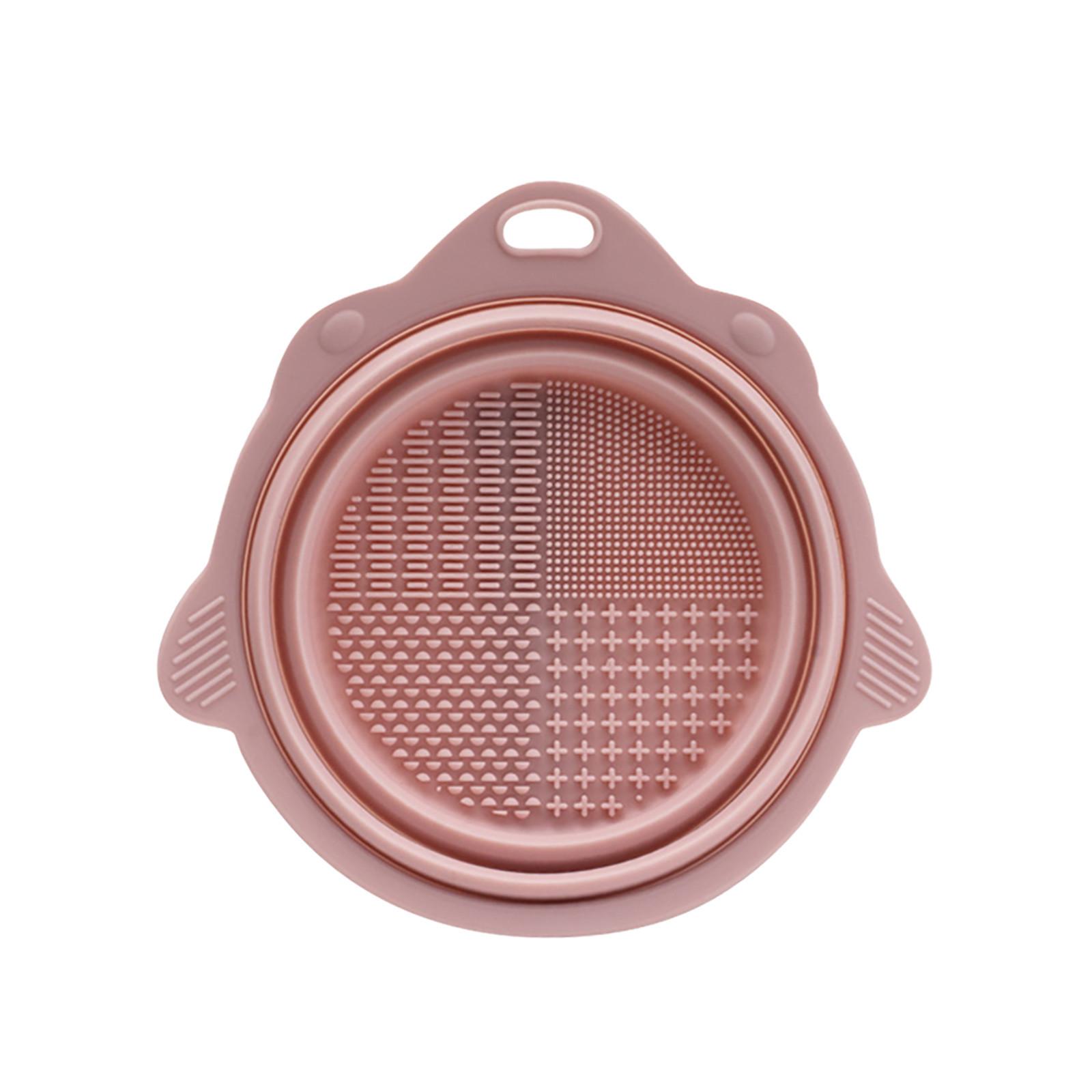 

Силиконовые кисти для макияжа, скрубберы, косметические щетки, очиститель щеток, чистящая подушечка, складная щетка для макияжа One Size розовый