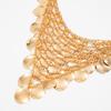 Geometric Circular Tassel Sequin Necklace Bohemian Gold Jewelry Simple Y Shape Necklace  Girls