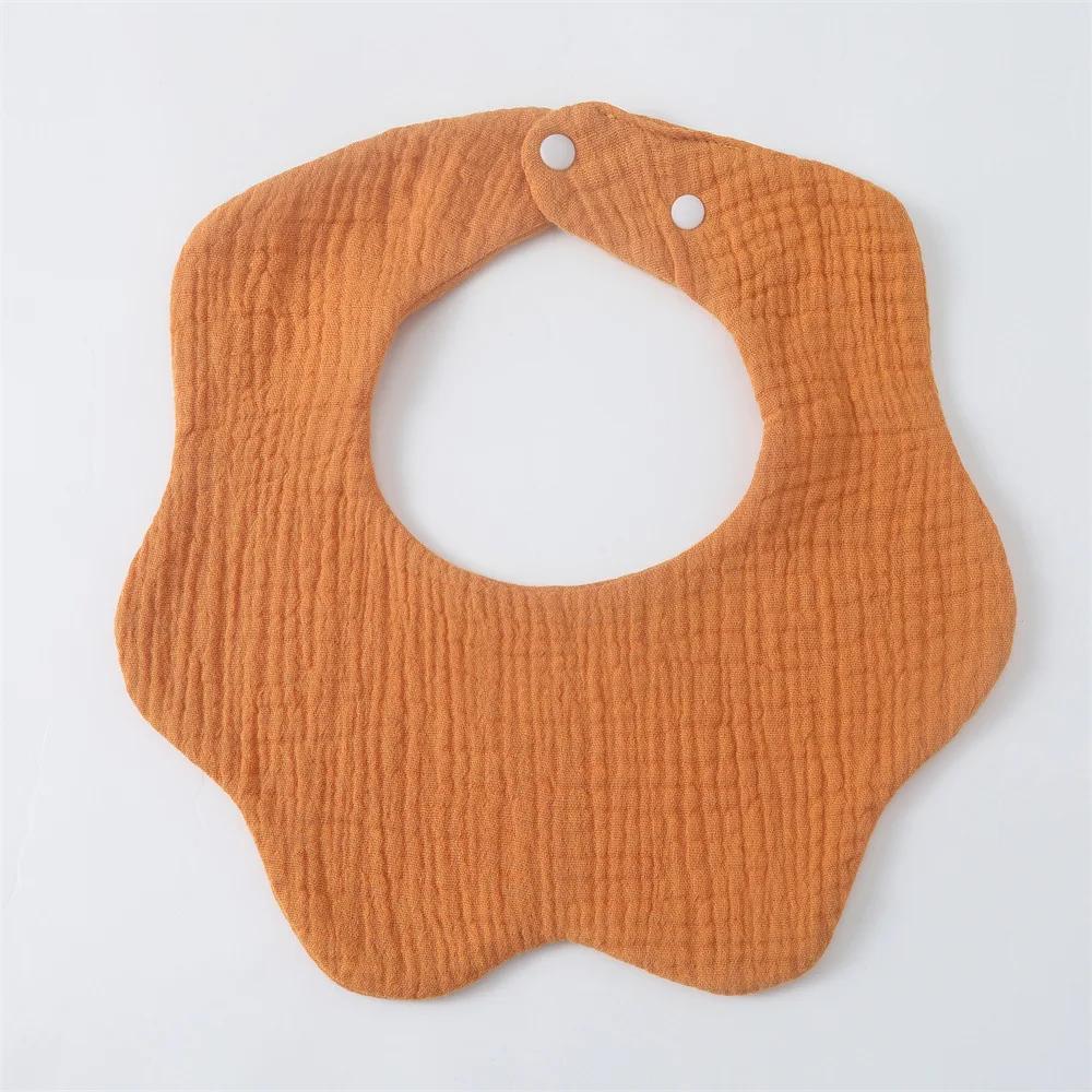 6 Lagen Baumwolle Baby Lätzchen Mullblume Baby Fütterungslätzchen Verdicktes Säugling Speicheltuch Weiches Spucktuch für Neugeborene Kinder Lätzchen