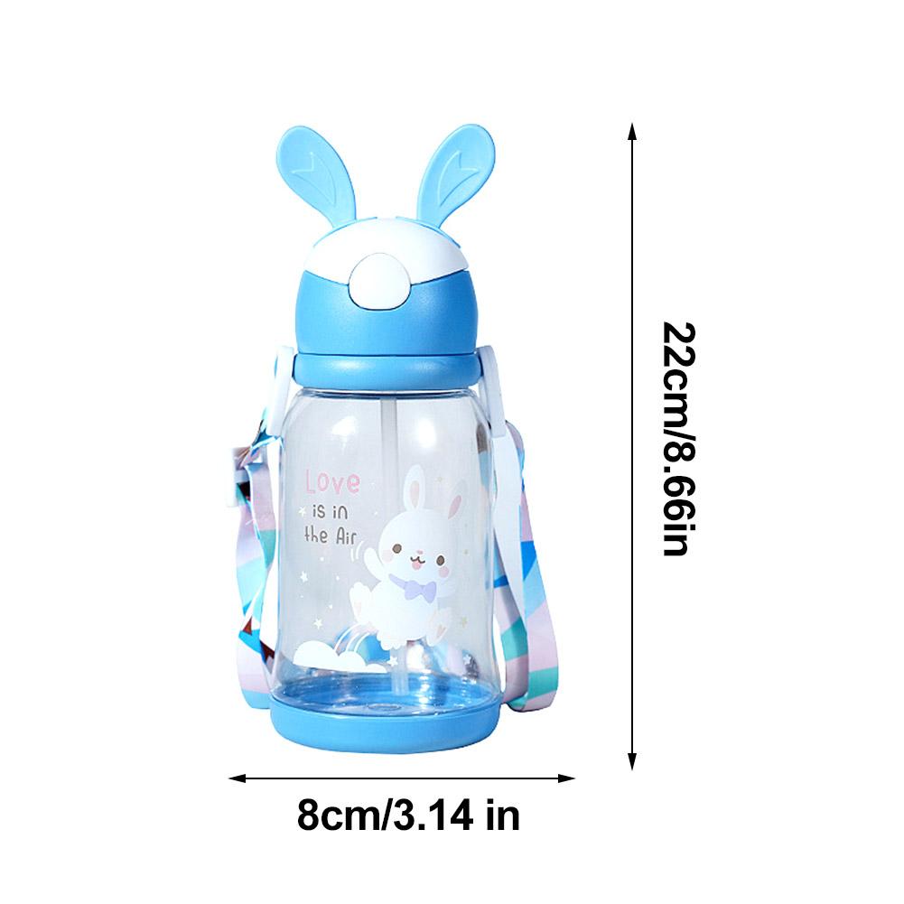 500ml Kids Water Sippy Cup Cute Cartoon Baby Cups With Straws Leakproof Water Bottles For Girls Outdoor Children's Cup Supplies