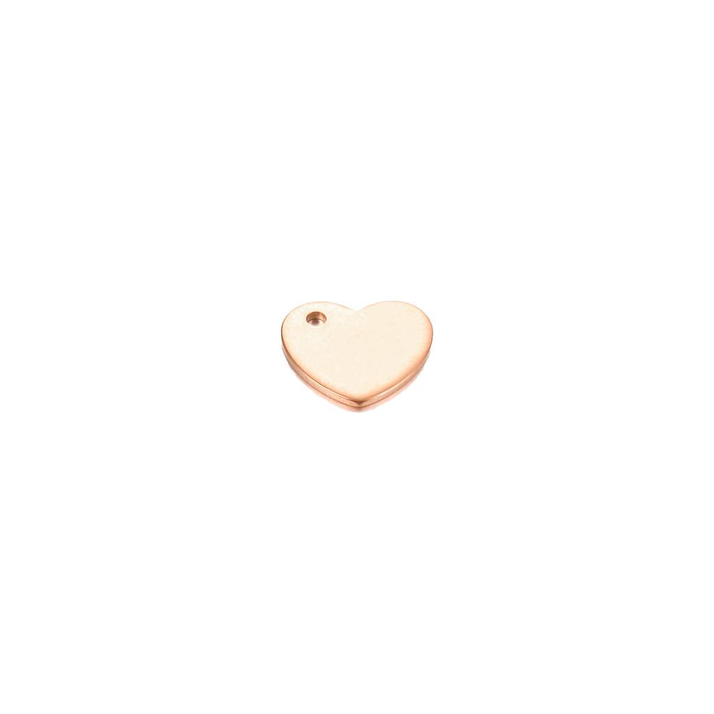 20Pcs/lot Stainless Steel Heart Charm Stamping Blank Pendant DIY Jewelry Making For necklace or Bracelet or Anklet