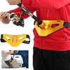 Aluminium Alloy Adjustable Fishing Fighting Belt Stand Up Gimbal Padded Fish Rod Holder(golden )
