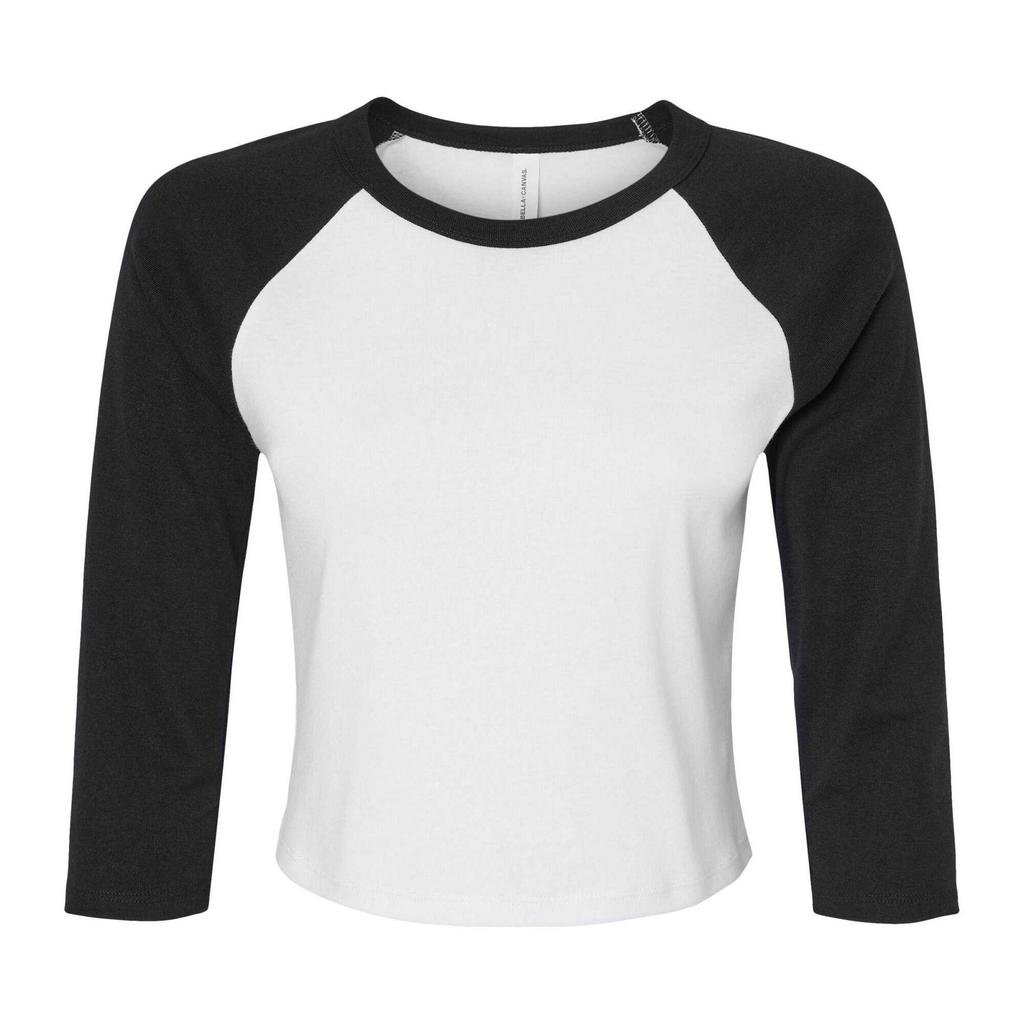 Bella + Canvas Womens/Ladies Micro-Rib Raglan 3/4 Sleeve T-Shirt