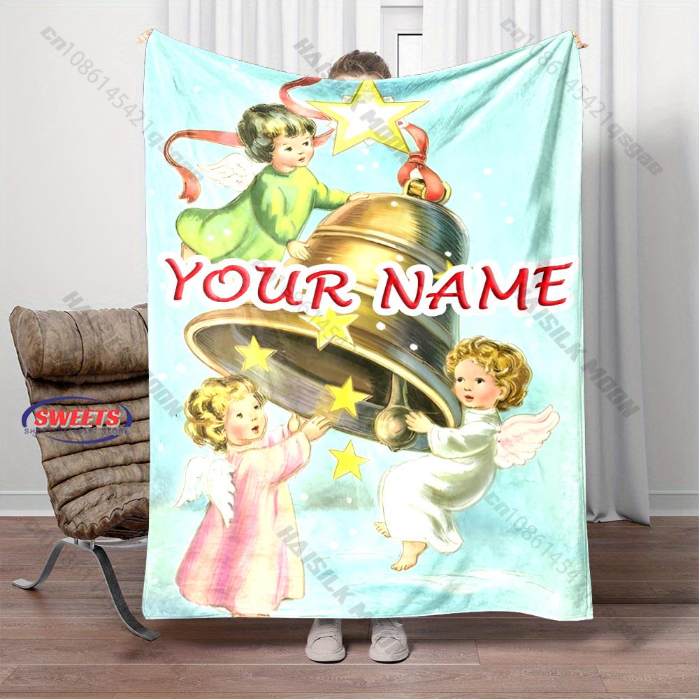 Walrus rides star across rainbow sky Print Adult Child Warm Blankets Home Travel Car Soft Comfortable Suitable for all seasons