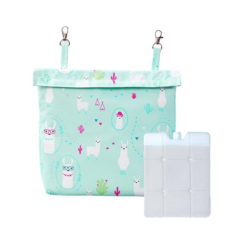 

Compacts Hanging Ice Pack with Pouches For Small Animals Washable Cooling Mat Ideal For Cage Accessories Travel Carriers