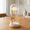 Mother's Day Gift Eternal Flower Glass Cover Rose Bouquet Premium Mom Birthday Gift Doll Ornament