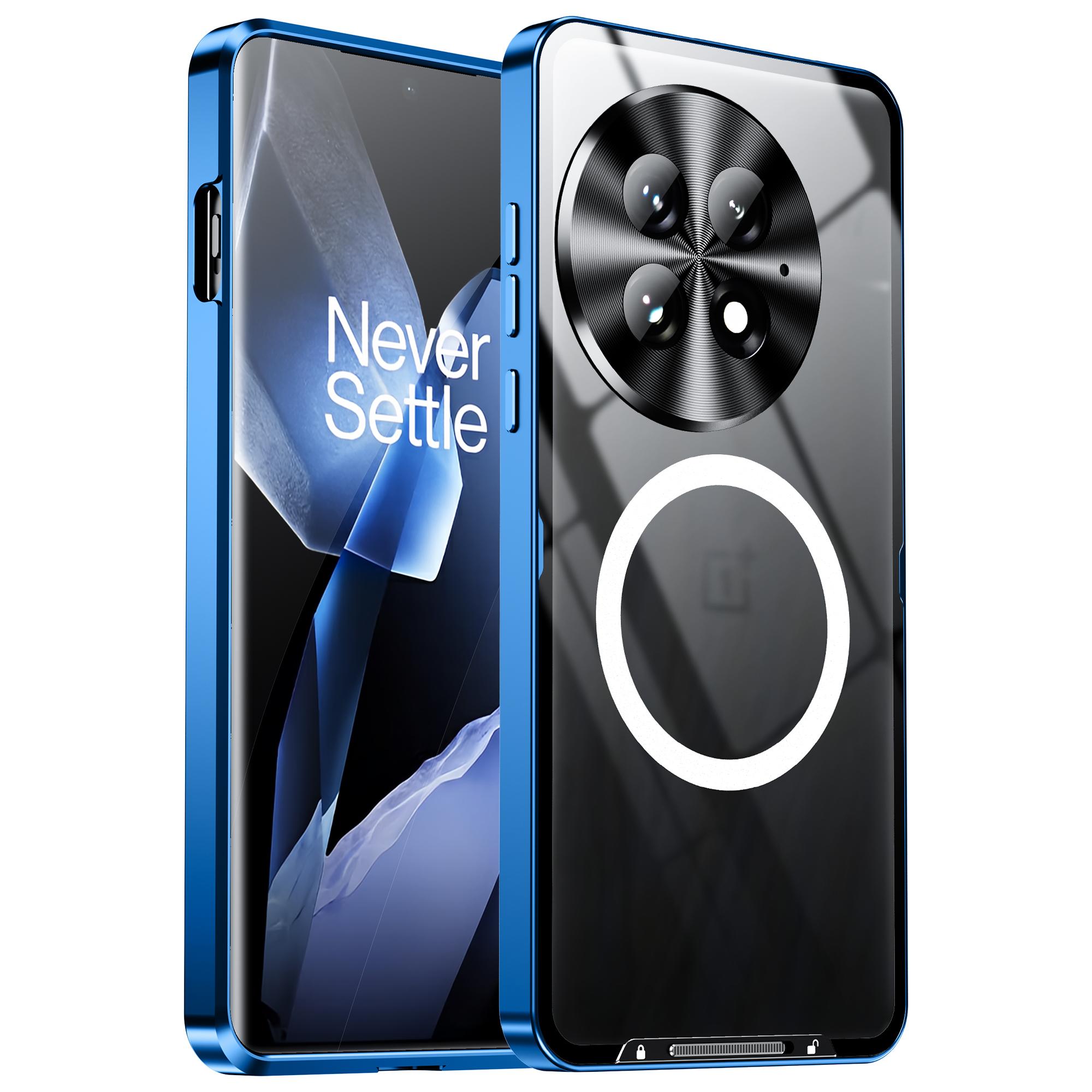 For OnePlus 13 Magnetic Case Metal Frame Matte Phone Cover A