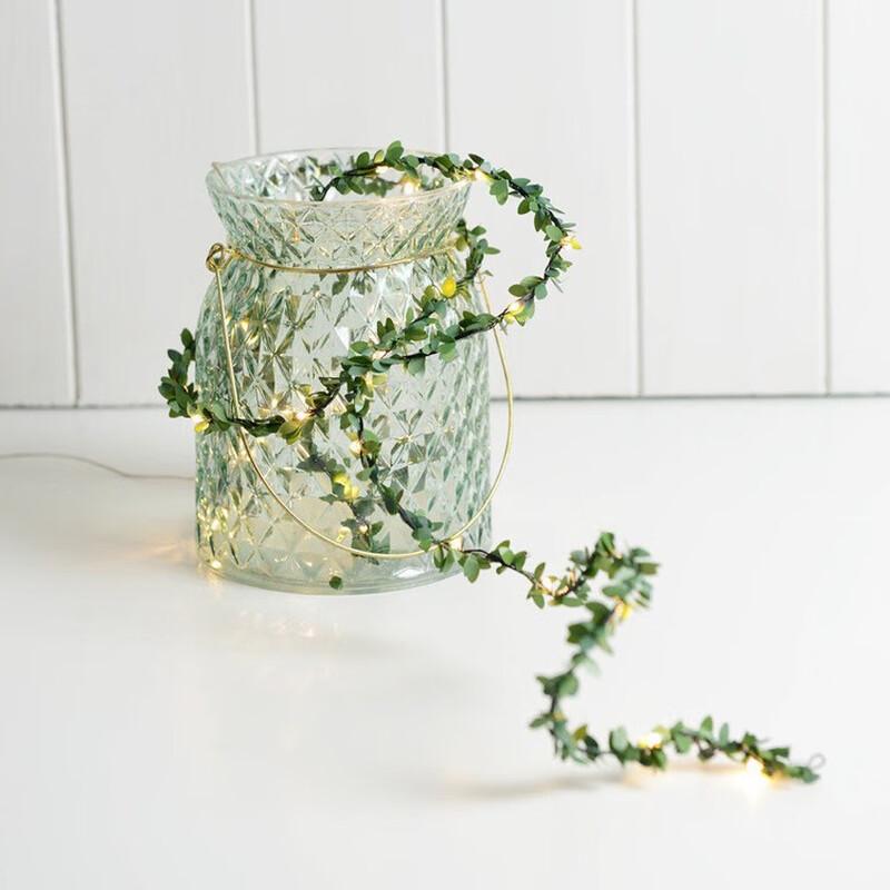 Maple Leaf Evergreen Vine LED String Lights