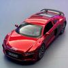 1:32 R8 Supercar Alloy Car Model Sound and Light Pull Back Children's Toy Collectibles Birthday Gift