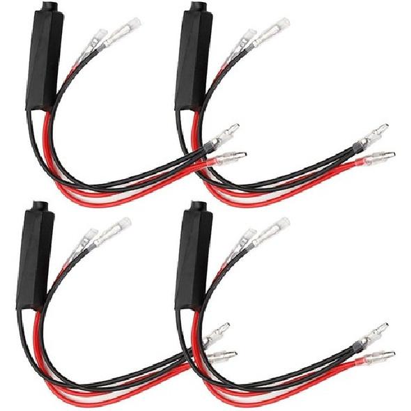 4 x Universal 12V Motorcycle Turn Signal LED Load Resistor Flash Blinker 4Pcs