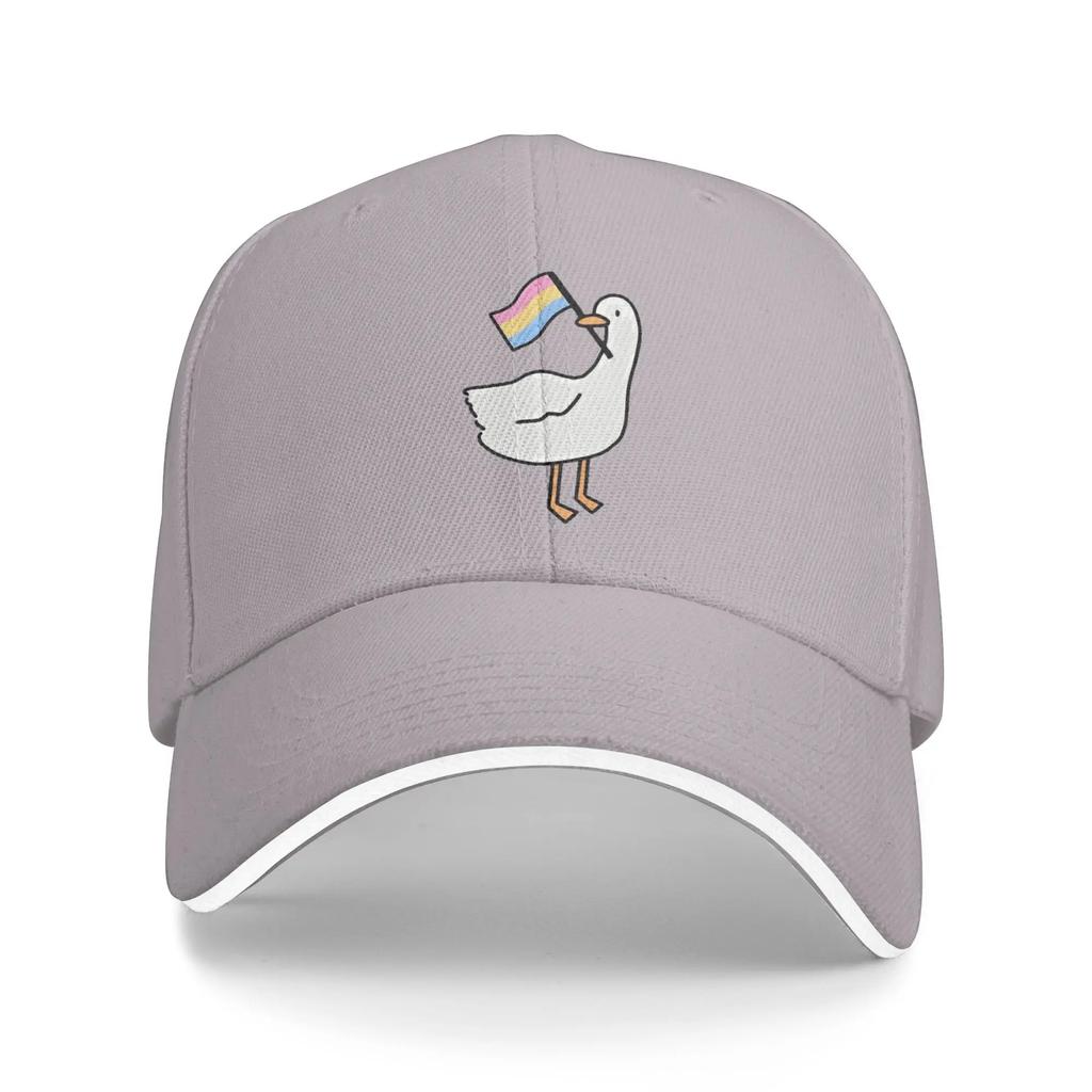 Untitled White Goose Bite Knife Pride Flag Baseball Cap Men Women Trucker Hat Summer Classic Outdoor Gym Wholesale Snapback Cap
